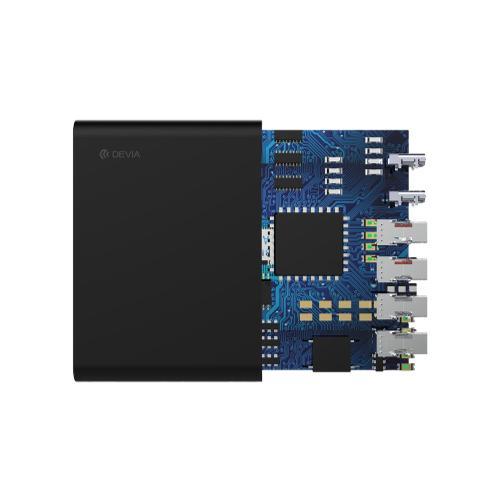 ديفيا شاحن متعدد المنافذ Extreme Speed Series EU قوة 80 وات - أسود