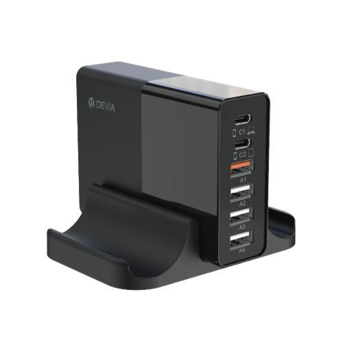 Devia MP628 Extreme Speed Series 80W Multi-port Desktop Charger EU - Black