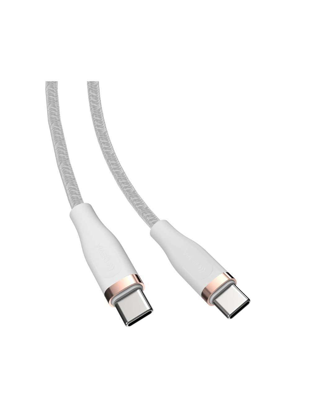 كابل ديفيا EC320 USB-C بقوة 60 وات وطول 1.5م يمنحك شحنًا سريعًا وآمنًا بضمان سنة – Devia EC320 USB-C 60W cable 1.5m fast charging and data transfer.