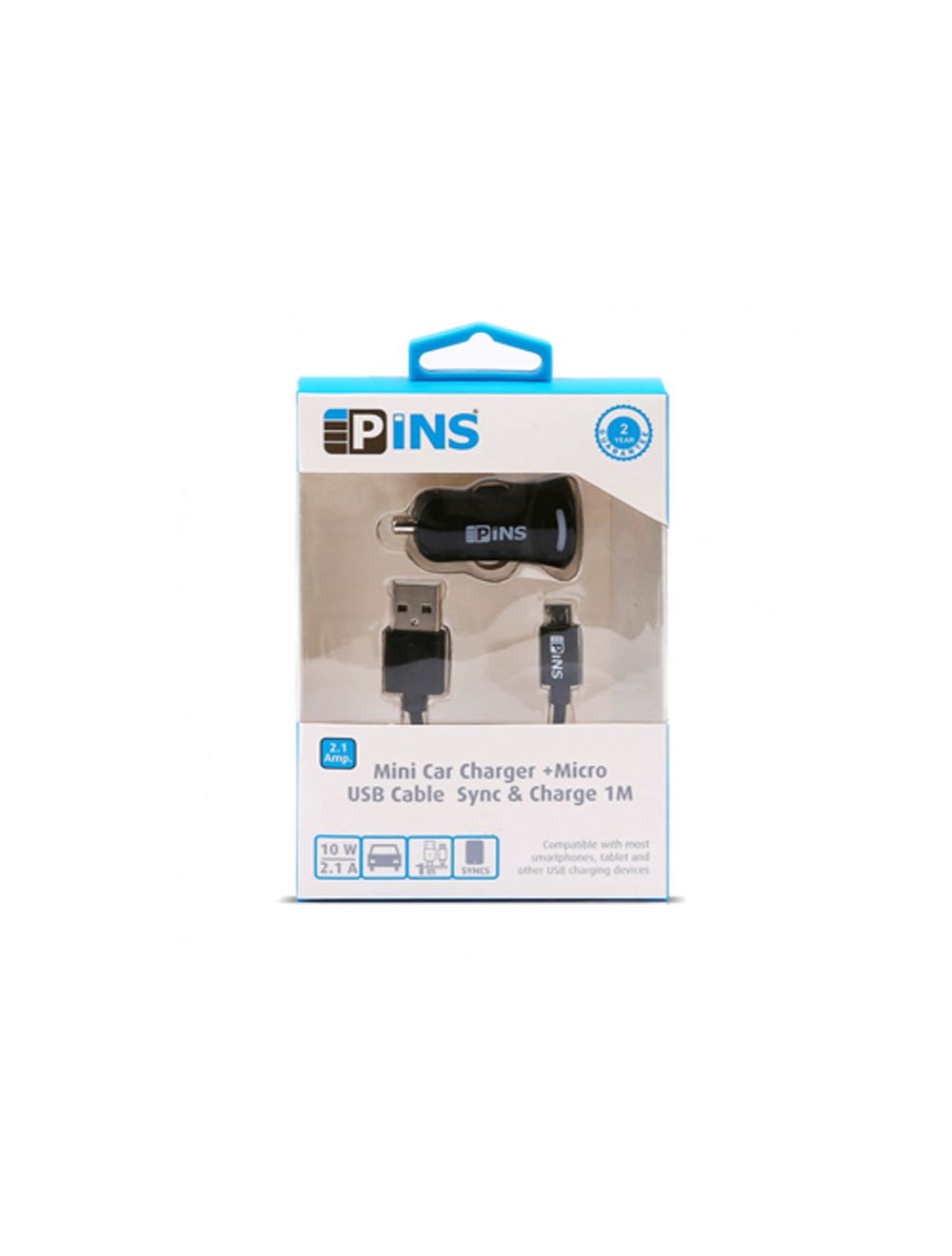 Pins Car charger Micro USB Mini 1A 1USB