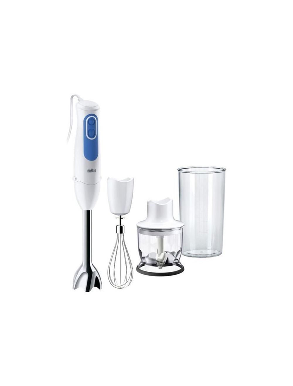 Braun 3 MQ3025 MultiQuick White & Blue خلاط يدوي مالتي كويك سباجيتي 700 من براون،