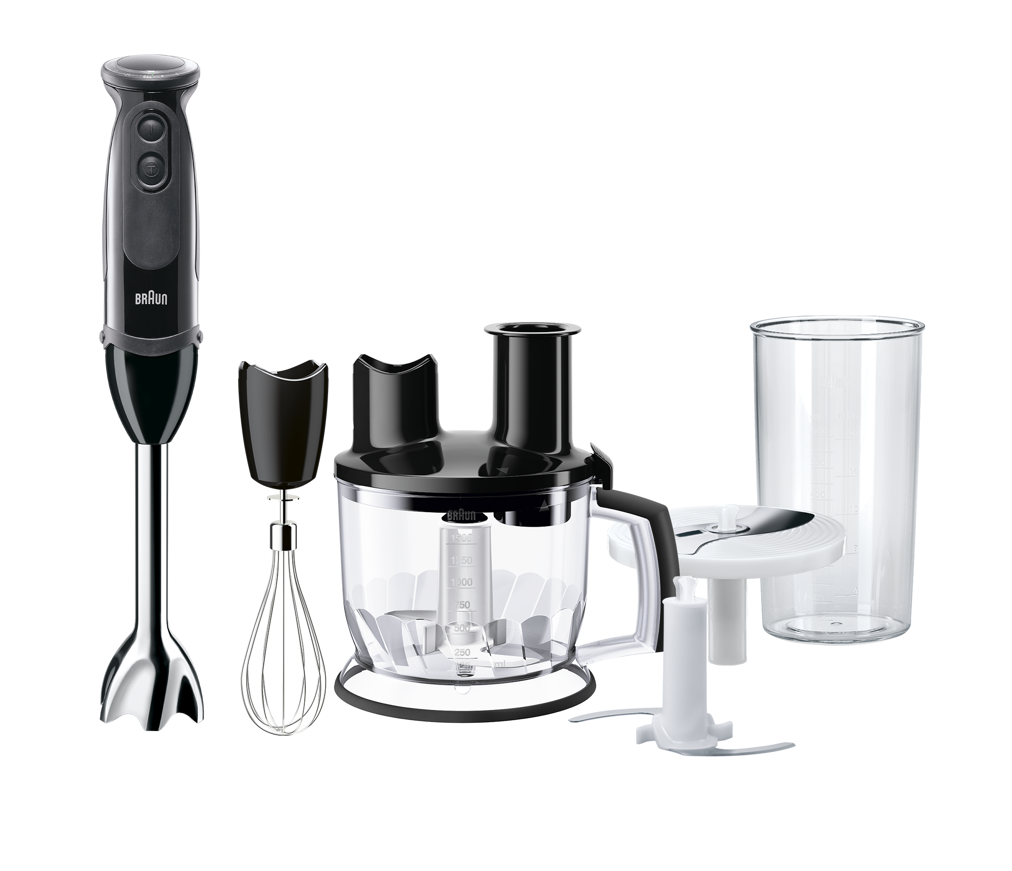 Braun MultiQuick 5 Hand Blender, 1.5 Liters, 1000 Watt, Black - MQ5275BK