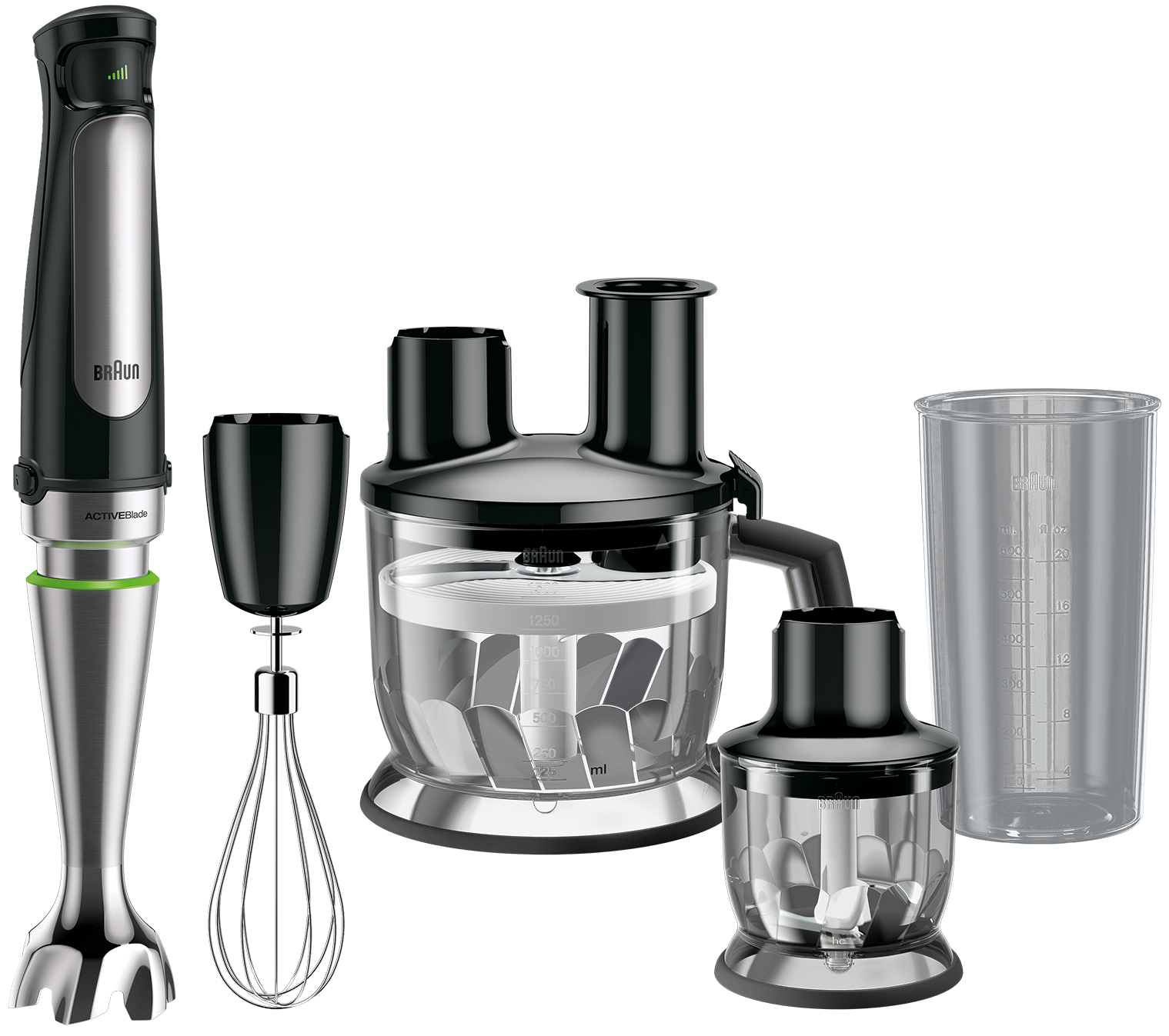 Braun MultiQuick 7 Hand Blender, 1000 Watt, Black - MQ7085X