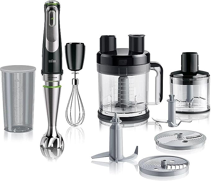 Braun Multiquick 9 Hand Blender, 500 ml, 1200 Watt, Black - MQ9185XLI