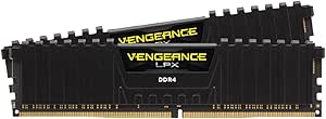 Corsair 16GB - (1*16GB) 3200HZ C16 Memory Kit - Black