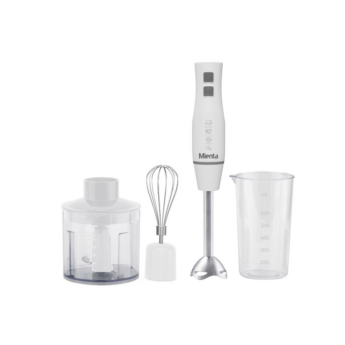 اكتشف ميانتا هاند بلندر 450 وات، أداء قوي وسهل الاستخدام مع سعة 500 مل وتصميم أنيق – Mienta hand blender 450W, durable and practical for daily use.