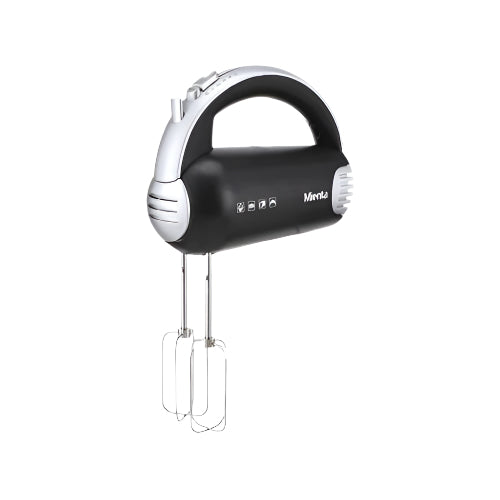 مضرب بيض ميانتا HM13429A بقدرة 300 واط لتجربة خلط احترافية بخمس سرعات وتصميم أنيق خفيف | Mienta Hand Mixer 300W Black HM13429A