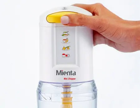 كبة ميني ميانتا CH172 بقوة 400 وات وسعة 0.5 لتر مع وعاءين وسرعتين وضمان وتوصيل سريع | Mienta Mini Chopper CH172 400W, 2 bowls, fast chopping, warranty & delivery