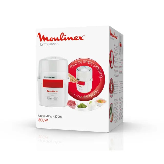 كبة مولينكس لا مولينيت 800 وات سعة 250 مل أداء قوي وتقطيع سريع مع ضمان وتوصيل | Moulinex La Moulinette 800W chopper 250ml fast chopping with warranty & delivery