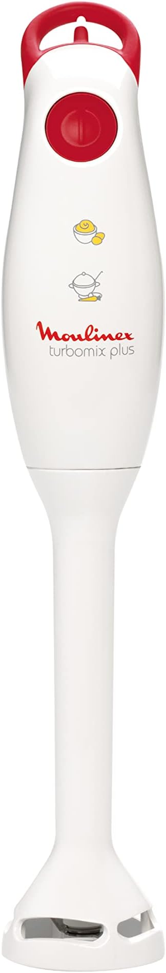 مولينكس هاند بلندر 350 وات أبيض DD1001EG، أداء قوي وتصميم مدمج مع كوب 800ml سهل الاستخدام والتخزين – Moulinex Hand Blender powerful & compact.