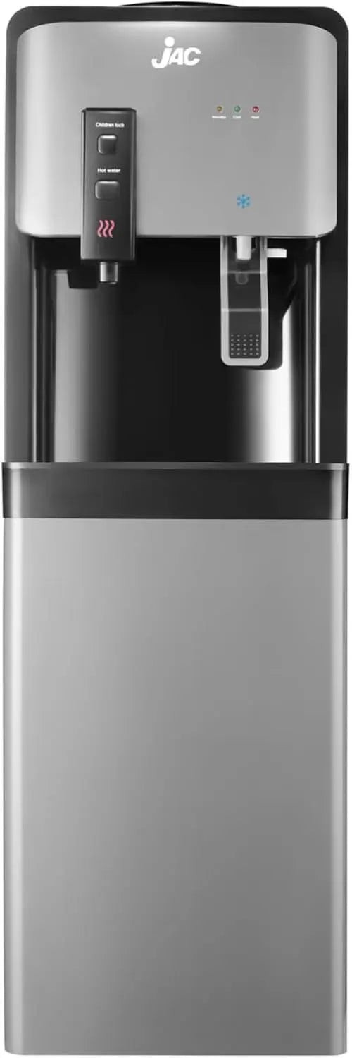 مبرد مياه جاك تحميل علوي مع توصيل، hot and cold water dispenser Jack 2 taps low noise suitable for home and office use.