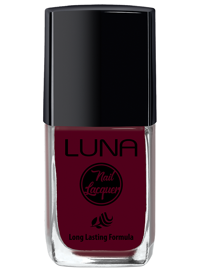 طلاء أظافر لونا 10 مل يمنحك لون غني يدوم طويلًا ولمعان مثالي، Luna Nail Polish 10ml offers long-lasting shine and safe nail care.