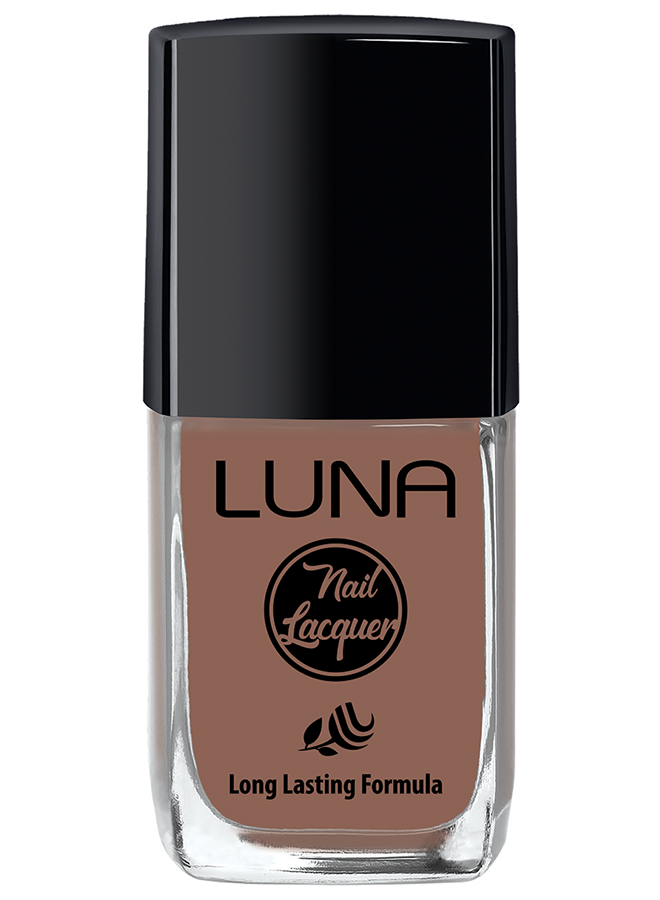 طلاء أظافر لونا 10 مل يمنحك لون غني يدوم طويلًا ولمعان مثالي، Luna Nail Polish 10ml offers long-lasting shine and safe nail care.