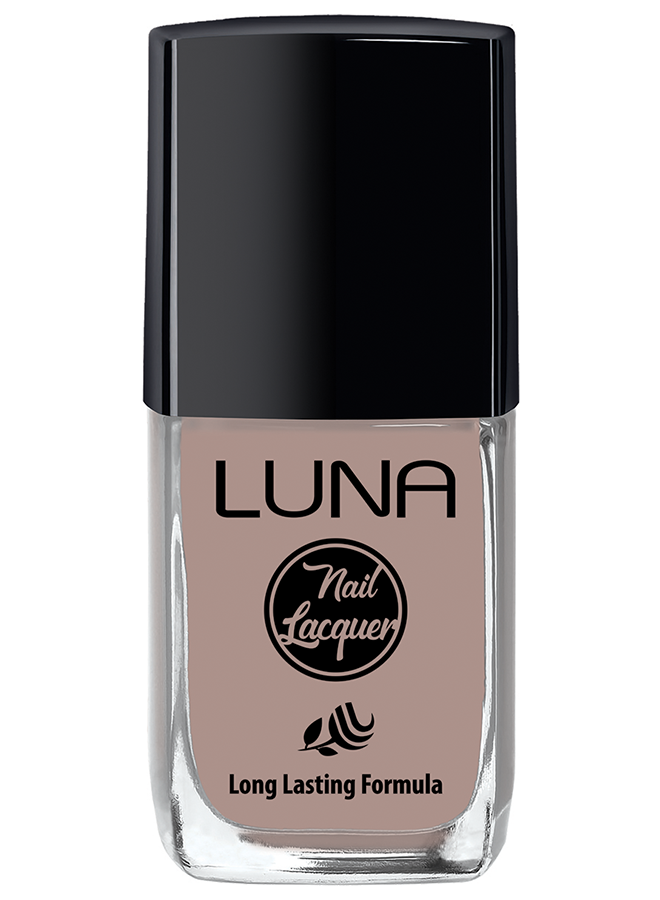 طلاء أظافر لونا 10 مل يمنحك لون غني يدوم طويلًا ولمعان مثالي، Luna Nail Polish 10ml offers long-lasting shine and safe nail care.
