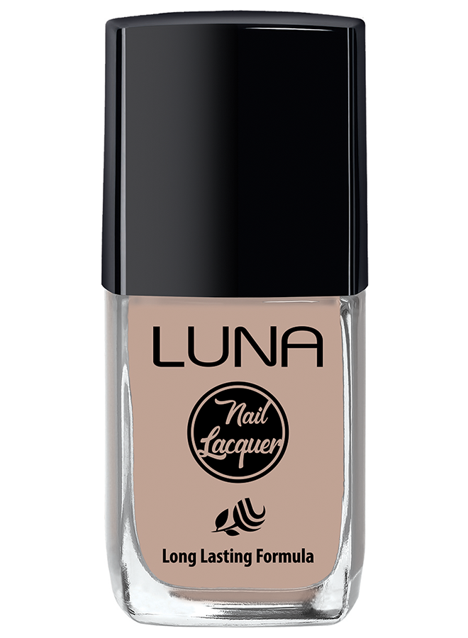 طلاء أظافر لونا 10 مل يمنحك لون غني يدوم طويلًا ولمعان مثالي، Luna Nail Polish 10ml offers long-lasting shine and safe nail care.