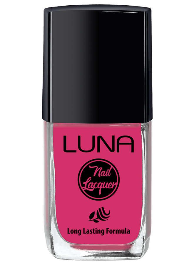 طلاء أظافر لونا 10 مل يمنحك لون غني يدوم طويلًا ولمعان مثالي، Luna Nail Polish 10ml offers long-lasting shine and safe nail care.
