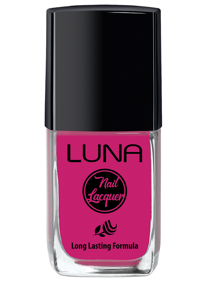 طلاء أظافر لونا 10 مل يمنحك لون غني يدوم طويلًا ولمعان مثالي، Luna Nail Polish 10ml offers long-lasting shine and safe nail care.