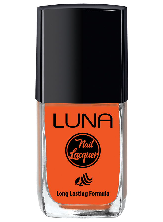 طلاء أظافر لونا 10 مل يمنحك لون غني يدوم طويلًا ولمعان مثالي، Luna Nail Polish 10ml offers long-lasting shine and safe nail care.
