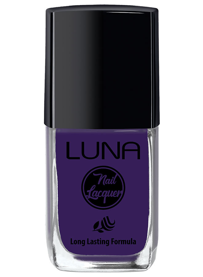 طلاء أظافر لونا 10 مل يمنحك لون غني يدوم طويلًا ولمعان مثالي، Luna Nail Polish 10ml offers long-lasting shine and safe nail care.