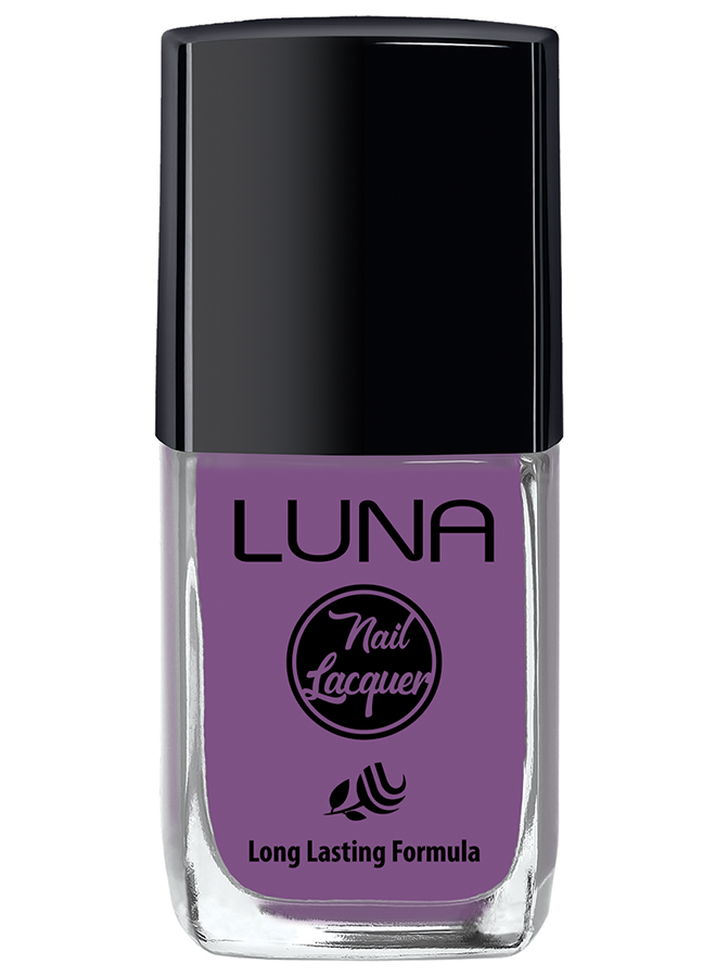 طلاء أظافر لونا 10 مل يمنحك لون غني يدوم طويلًا ولمعان مثالي، Luna Nail Polish 10ml offers long-lasting shine and safe nail care.