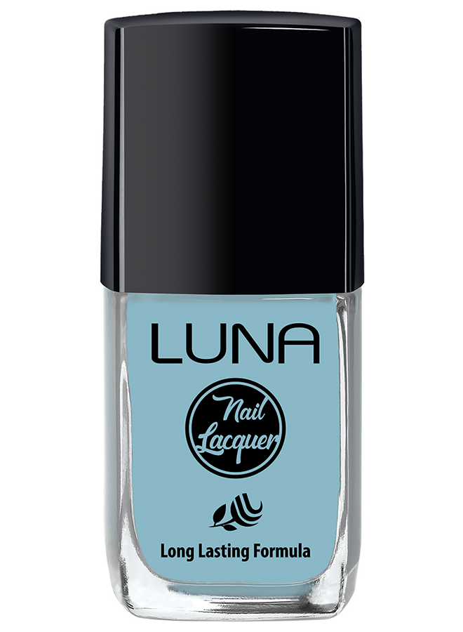 طلاء أظافر لونا 10 مل يمنحك لون غني يدوم طويلًا ولمعان مثالي، Luna Nail Polish 10ml offers long-lasting shine and safe nail care.