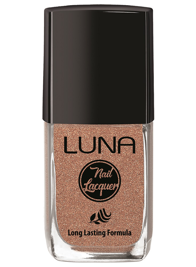 طلاء أظافر لونا 10 مل يمنحك لون غني يدوم طويلًا ولمعان مثالي، Luna Nail Polish 10ml offers long-lasting shine and safe nail care.