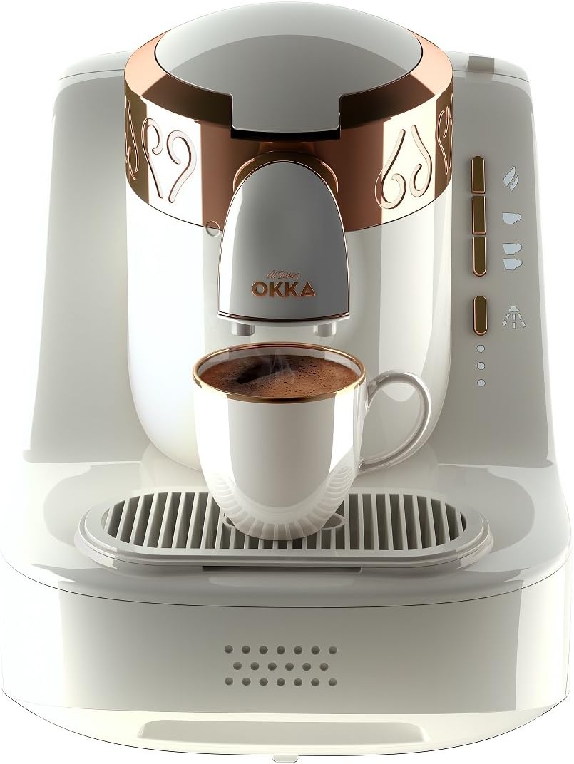 Arzum Okka - Turkish Coffee Machine With Wash -White/Gold - OK001