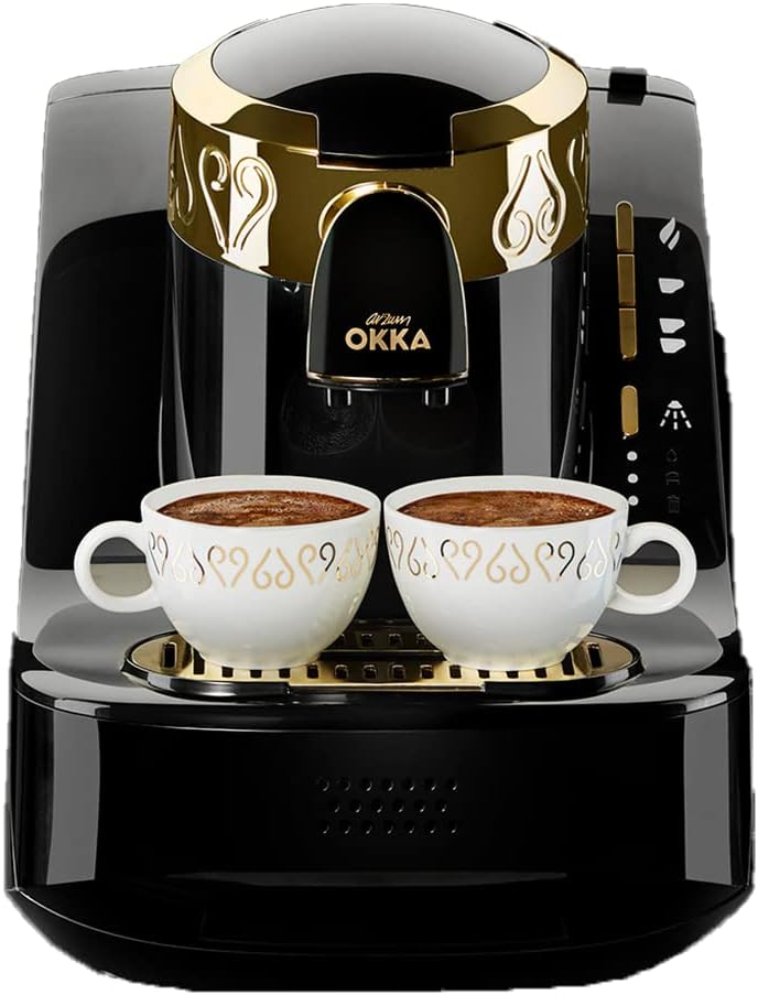 Arzum Okka - Turkish Coffee Machine With Wash - Black/Gold - OK008