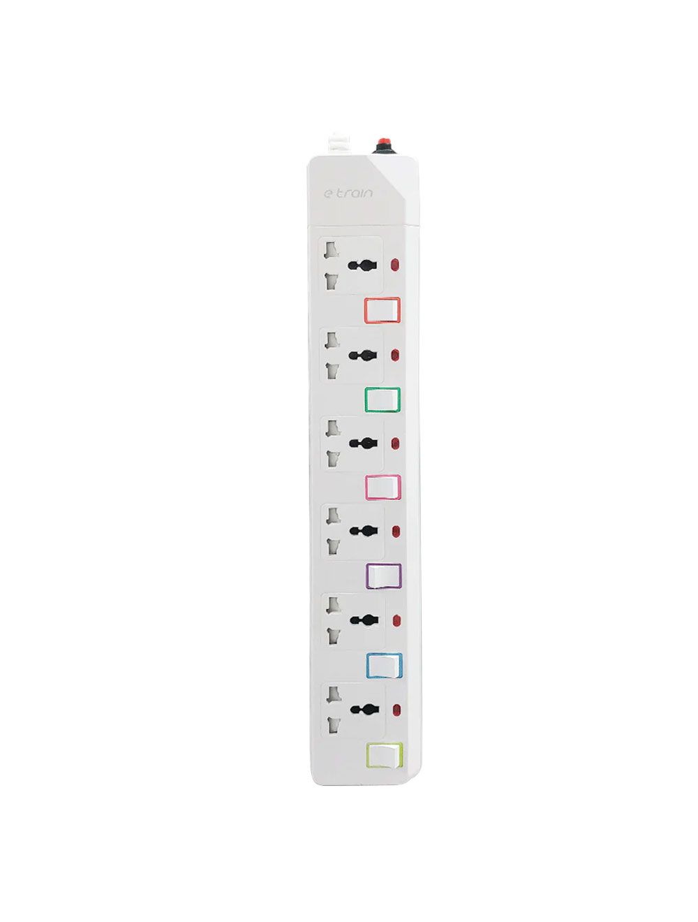 E-train PS076 Power Strip White اي ترين ابيض