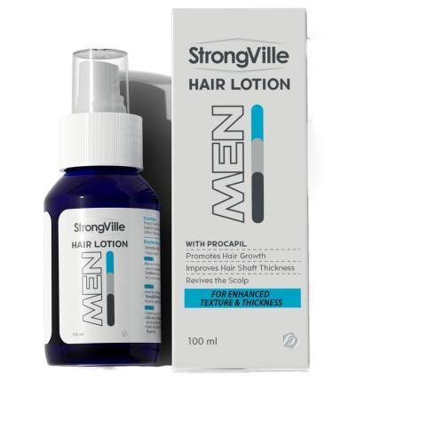 بخاخ سترونجفيل للرجال يقوي ويكثف الشعر بفعالية، يعزز نموه ويحافظ على صحة فروة الرأس – Strong Ville Spray for men strengthens and thickens hair effectively.