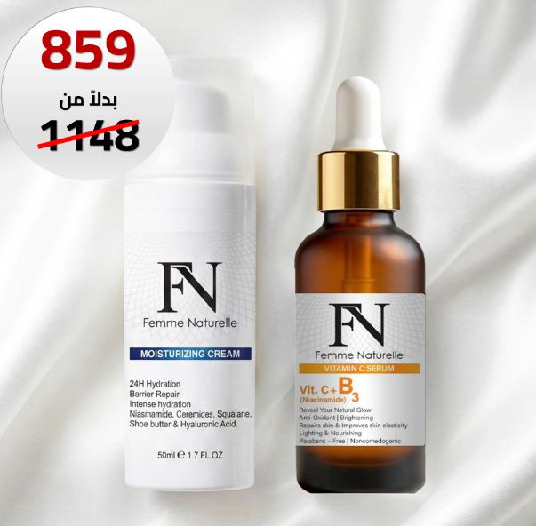 مجموعة إشراق وتوازن اللون لتفتيح وتوحيد لون البشرة – Radiance & Tone Balance set for brighter, balanced, and hydrated skin.