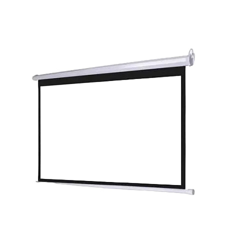 PORTABLE MANUAL WALL SCREEN PROJECTOR 244 X 244 CM