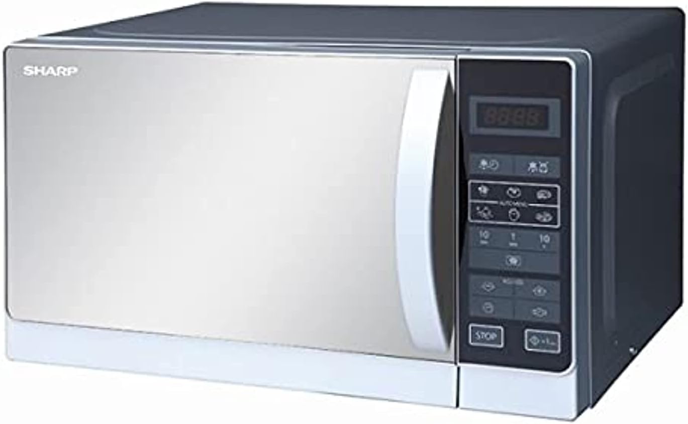 SHARP Microwave Solo 20 Liter 800 Watt 6 Menus Silver R-20MR(S)