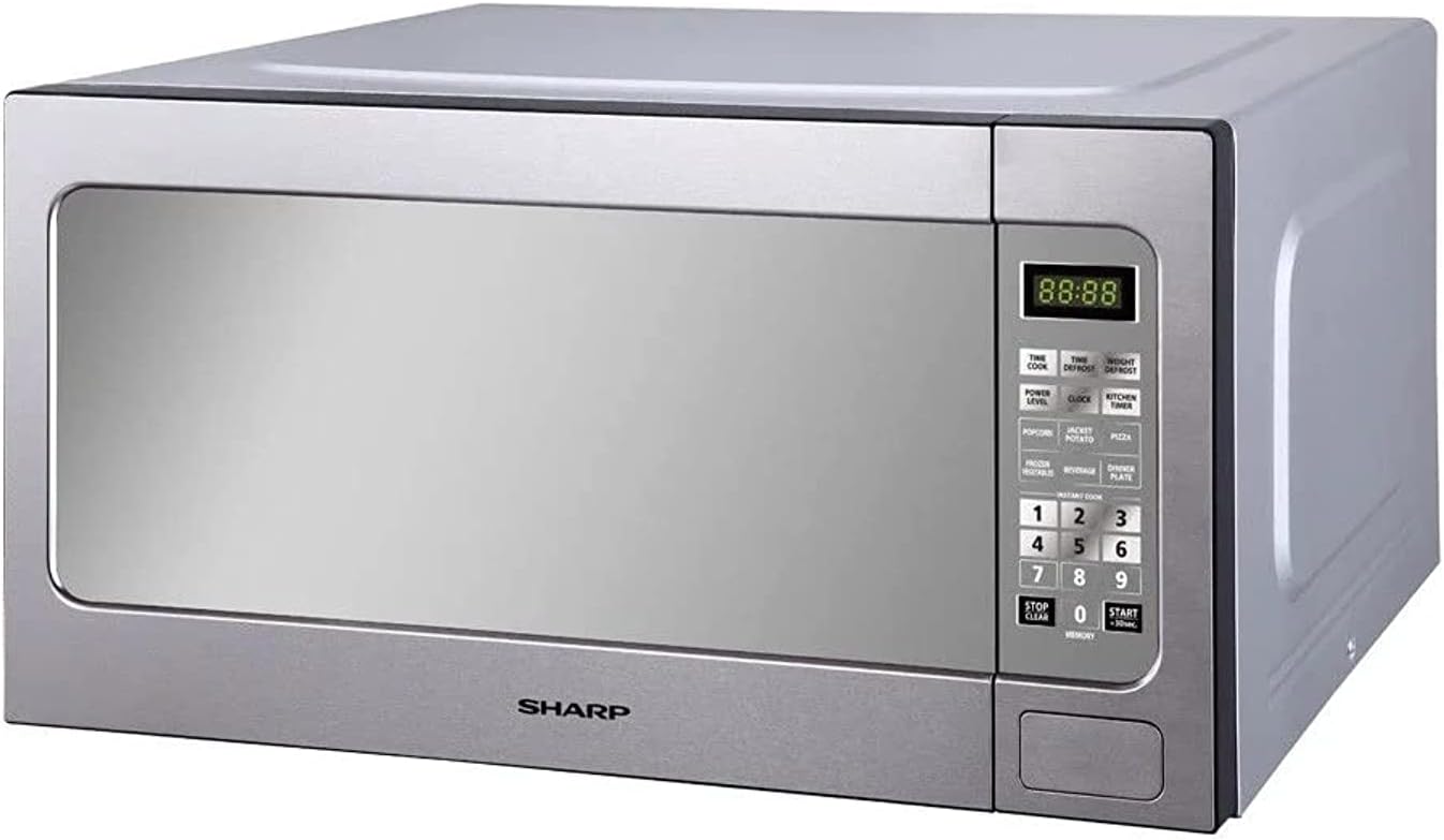 SHARP Microwave Solo 62 Liter, 1200 Watt, 12 Menus, Silver R-562CR(ST)