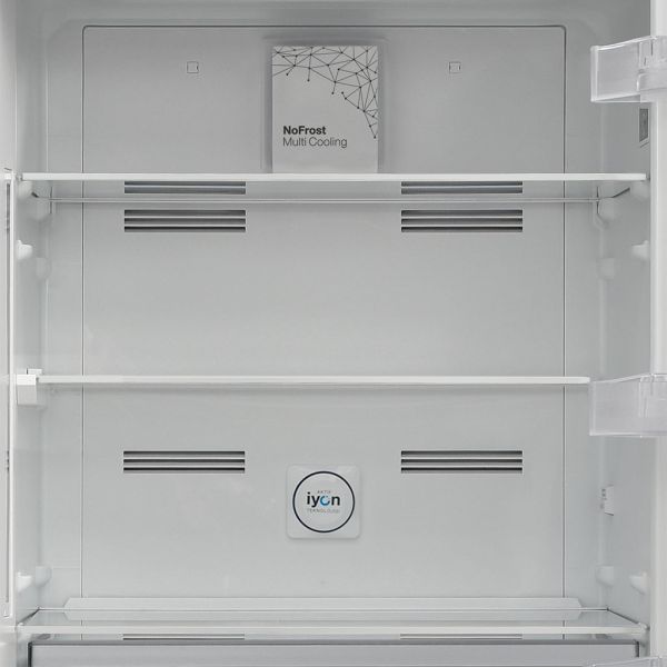 ثلاجة تورنيدو نوفروست 430 لتر بفريزر سفلي وشاشة ديجيتال. Tornado 430L No Frost bottom freezer refrigerator with digital control panel.