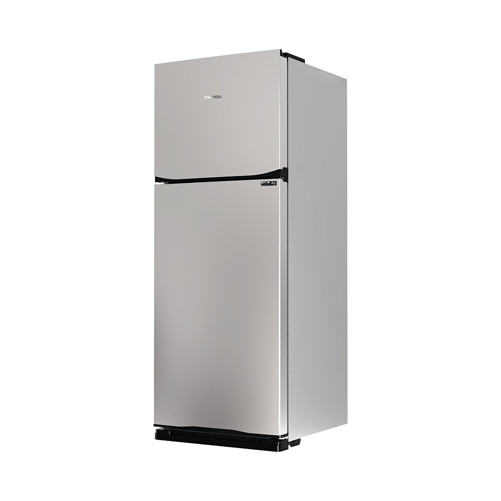 ثلاجة تورنيدو 450 لتر نوفروست بتقنية Hybrid Cooling. Tornado 450L No Frost refrigerator with hybrid cooling and powerful odor control.