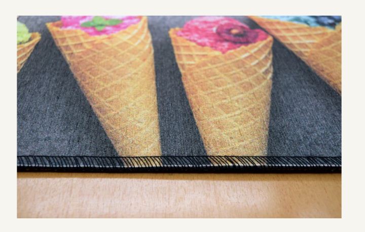 طقم سجاد مطبخ ماك رويال 607579-2001 من Cairo Drop خامة بولييستر مقاومة للانزلاق بتصميم عصري، توصيل وضمان متاحين | Mac Royal kitchen carpet 607579-2001 