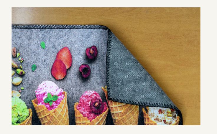 طقم سجاد مطبخ ماك رويال 607579-2001 من Cairo Drop خامة بولييستر مقاومة للانزلاق بتصميم عصري، توصيل وضمان متاحين | Mac Royal kitchen carpet 607579-2001 