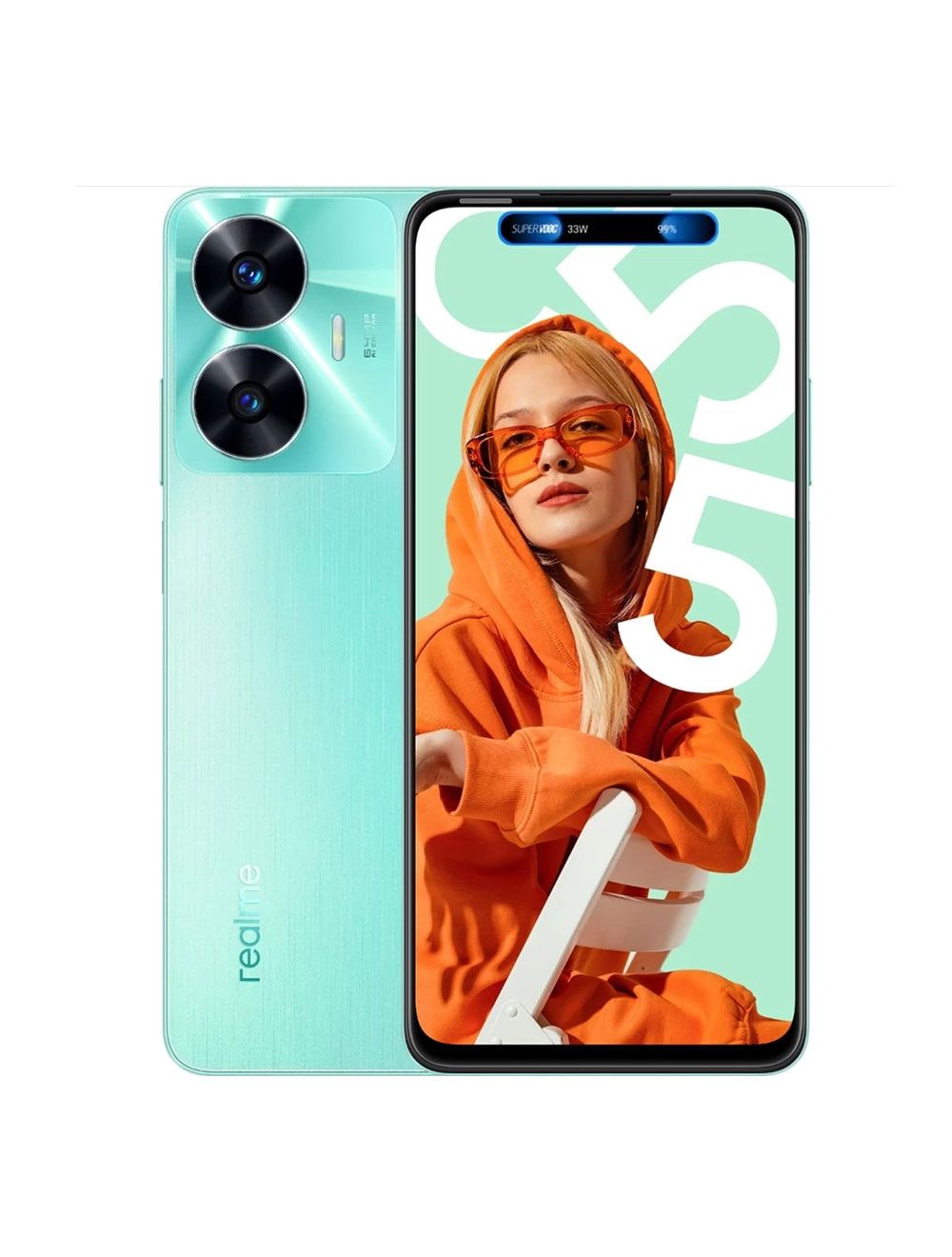 ريلمي C55 - رامات 8 جيجا وذاكرة 256 جيجا بألوان متعددة مع شاشة 6.72" وكاميرا 64MP وبطارية 5000mAh | Realme C55 powerful smartphone with 256GB storage.