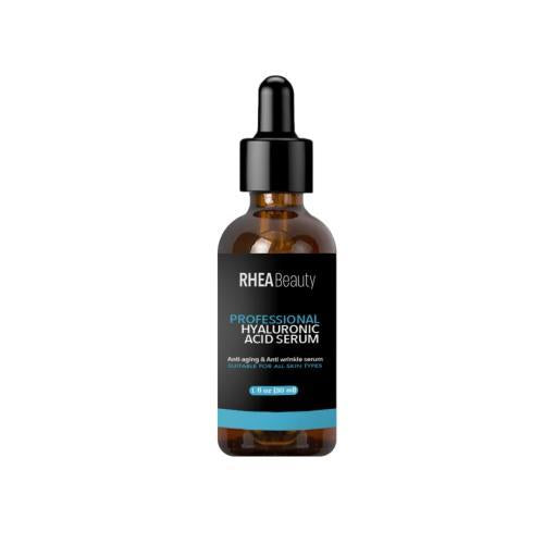 سيروم هيالورونيك اسيد ل ترطيب عميق ونعومة وإشراقة Rhea Beauty Hyaluronic Acid Serum for intense hydration and smoother radiant skin.