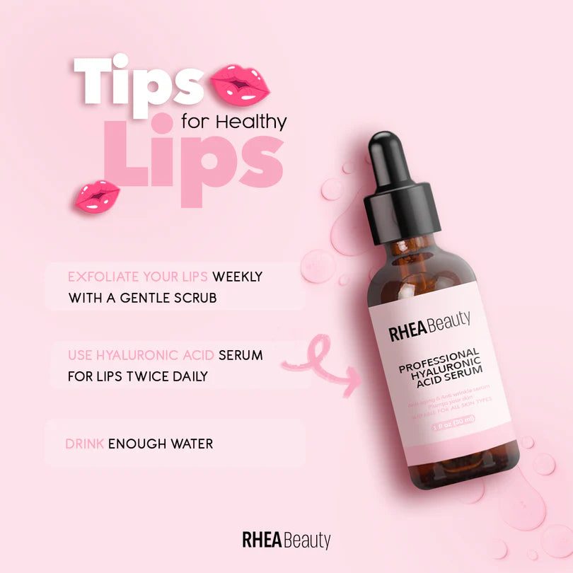 lip serum يمنح ترطيبًا عميقًا وتنعيمًا فوريًا للشفاه Hyaluronic Acid Lip Serum for deep hydration and smoother fuller lips.