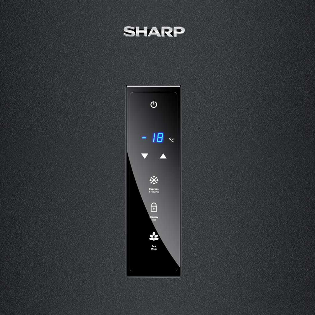 ديب فريزر شارب 7 درج انفرتر نوفروست 300 لتر، شاشة ديجيتال موفرة للطاقة. Sharp 7 Drawer Deep Freezer 300L Digital Inverter Energy Saving.