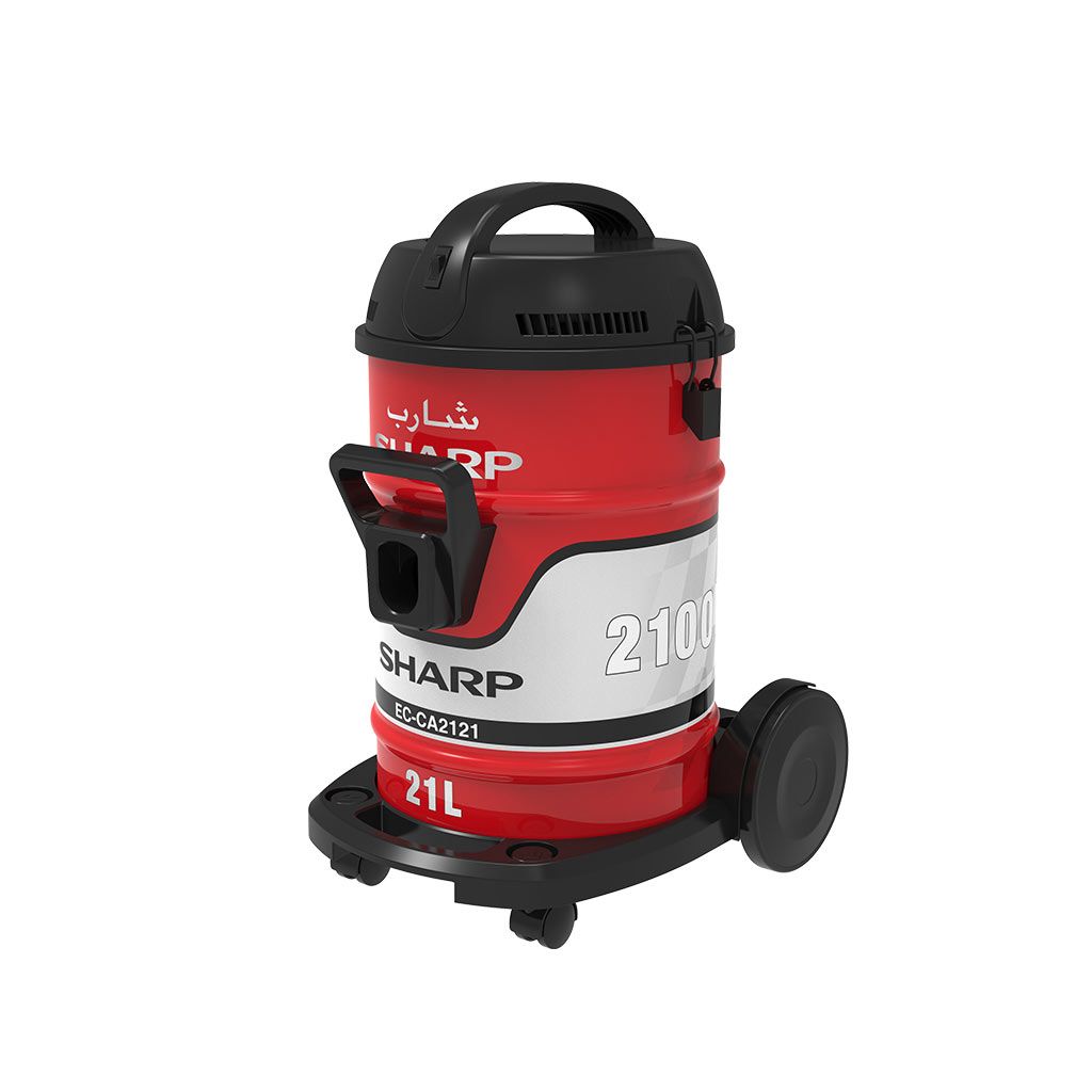مكنسة برميلية شارب EC-CA2121-X 2100 وات سعة 21 لتر مع توصيل وضمان سنتين – Sharp Drum Vacuum Cleaner 2100W for powerful cleaning.
