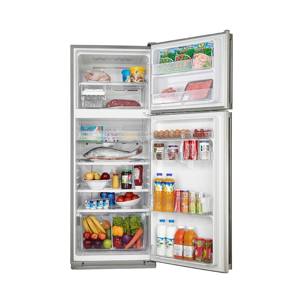ثلاجة شارب 396 لتر نوفروست مع Hybrid Cooling وAg+ Nano. Sharp 396L No Frost Refrigerator with Hybrid Cooling and Nano Deodorizer.
