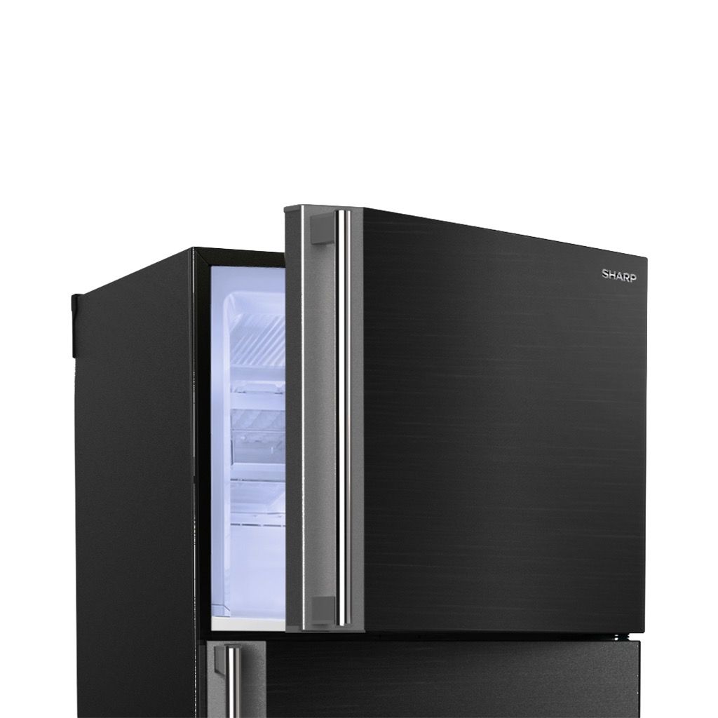 ثلاجة شارب 396 لتر نوفروست مع Hybrid Cooling وAg+ Nano. Sharp 396L No Frost Refrigerator with Hybrid Cooling and Nano Deodorizer.
