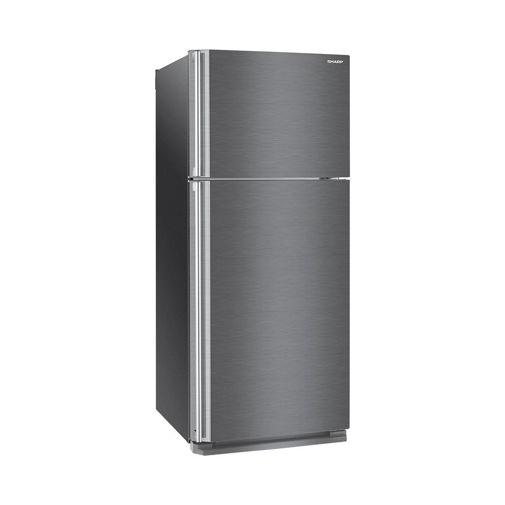 ثلاجة شارب نوفروست 450 لتر بتقنيات تبريد متقدمة وضمان 10 سنوات مع توصيل متاح، Sharp refrigerator 450L with advanced cooling and 10-year warranty.