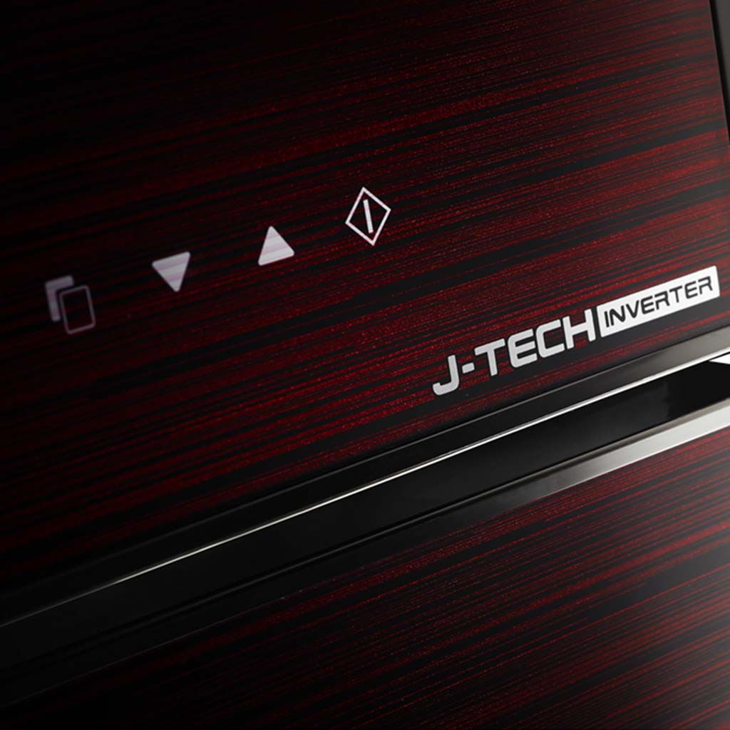 ثلاجة شارب انفرتر نوفروست 450 لتر أحمر/سيلفر/أسود Sharp inverter 450L frost-free refrigerator with touch control and 10 years warranty.