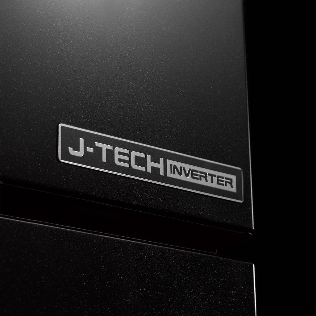 ثلاجة شارب انفرتر نوفروست 450 لتر أحمر/سيلفر/أسود Sharp inverter 450L frost-free refrigerator with touch control and 10 years warranty.