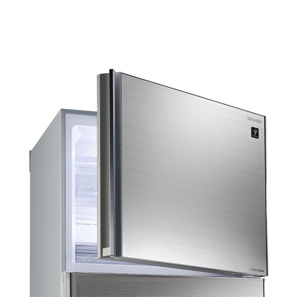 ثلاجة شارب نوفروست 480 لتر Inverter بتقنيات تبريد وتنقية متقدمة. Sharp 480L No Frost Refrigerator with Hybrid Cooling and Touch Control.