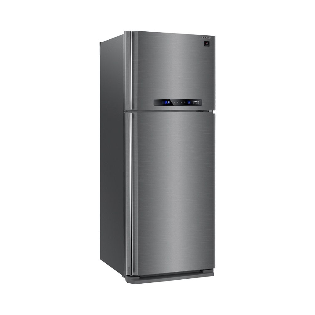 ثلاجة شارب ديجيتال نوفروست 396 لتر بتقنية البلازما كلاستر وتبريد Hybrid. Sharp 396L NoFrost refrigerator with Plasma Cluster and Hybrid Cooling system.